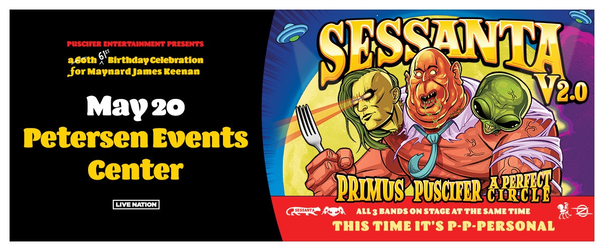 Sessanta featuring Puscifer, A Perfect Circle, Primus